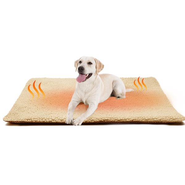 Self Heating Pet Bed Mat, Dog Mat Medium Washable, Dog