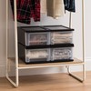 IRIS USA Plastic Stacking, Storage Organizer Unit with Sliding Drawer