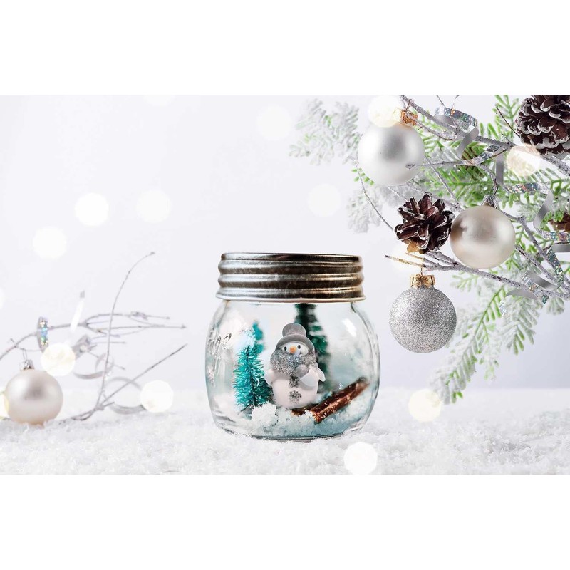 Ganz 1.5" Miniature Glittered Snowman Figurines - Set of 4