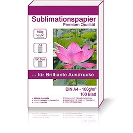 100 Sheets of Sublimation Paper A4 100 g/m² Transfer Paper Sublimation for T-Shirts
