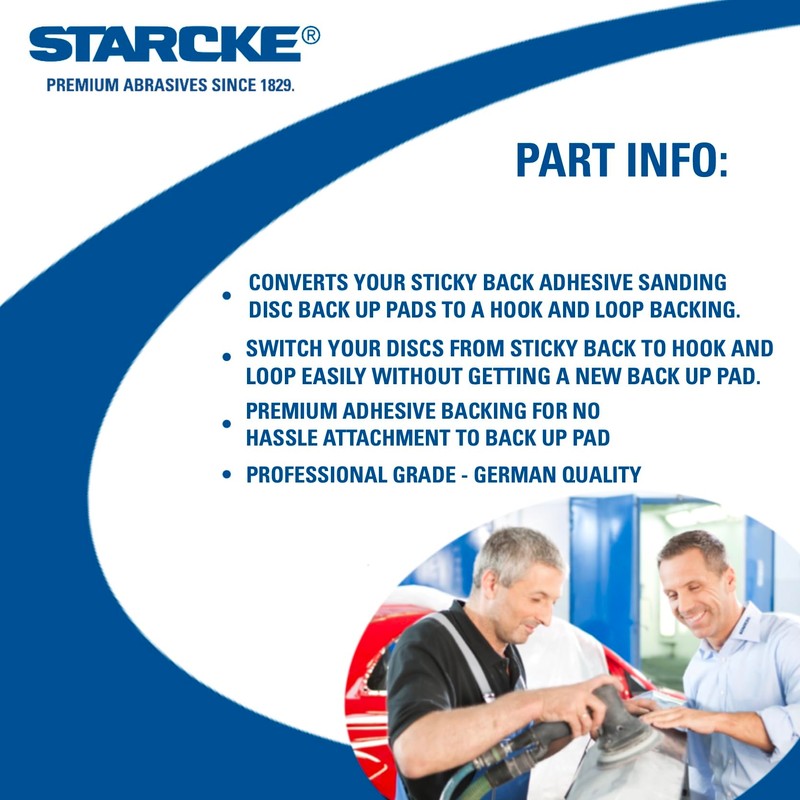 STARCKE Premium Conversion Pads for PSA Sticky Back Sanding Discs