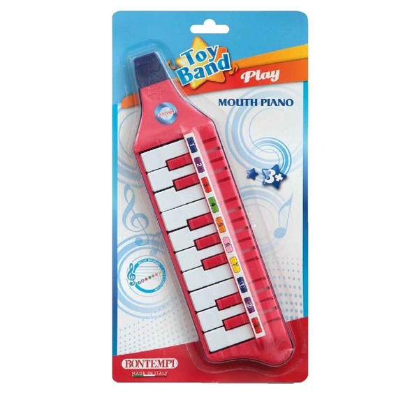 Bontempi 33 1012 10-Key Mouth Piano in Blister Pack