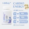 Vitday Aceite de Pescado Omega 3 Con Vitamina E Alto