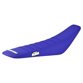 Enjoy Mfg 2019-2022 KTM SX-SXF 125 250 350 450 seat cover   all BLUE w/ BLUE ribs #173