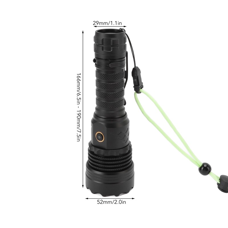 5800LM LED Waterproof Flashlight USB Rechargeable Outdoor Emergency Flashlight 5