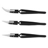 Cionyce 3 Pack Ceramic Tweezers Electronics Reverse Tweezers for Crafting