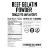 Beef Gelatin Powder 6 oz - Grass-Fed, Unflavored, Non-GMO -
