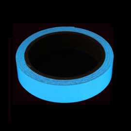 Gebildet 10 m × 1 cm Sky Blue Luminous Tape, Glow in the Dark Fluorescent Tape, Stage Accessories, Wall Decoration, Durable, Stable, Safe