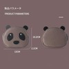 LOHGOU Panda Shape Double Zipper Coin Purse Coin Case PU