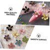 Vaguelly 9pcs Flower Nail Charms Petal Manicure Decals Nail Art