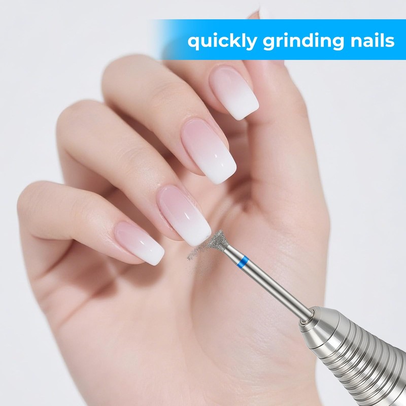 2Pcs Nail Drill Bits, Carbide Drill Bits Remover Cuticle Bit