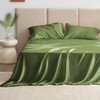 Love's cabin Satin King Sheet Sets - 4 Piece Sage