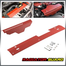 Radiator Shroud & Pulley Belt Cover Combo Compatible For Subaru WRX & STi 2002 2003 2004 2005 2006 2007