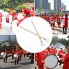 2Pcs Drum Mallet Felt Head Wooden Handle Non Slip Instrument