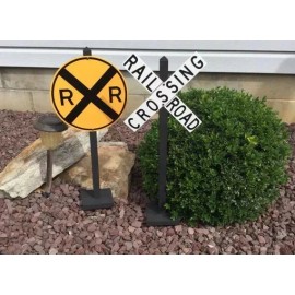 MrTrain Theme Party Decorations | Set of 2 | Railroad Crossing | RR | Trains