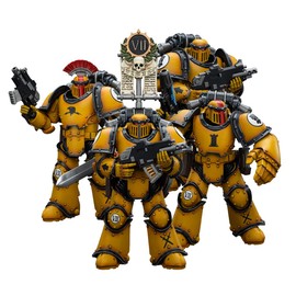 JOYTOY Warhammer 40,000 1/18 Action Figure Imperial Fists, Imperial Fists Legion MkIII Tactical Four Person Team Model Birthday Gifts