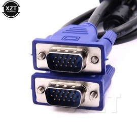 최신 1Pcs 1.3M 컴퓨터 모니터 VGA-VGA 케이블, HDB15 남성-남성 남성 커넥터, PC TV 어댑터 변환기 Latest 1Pcs 1.3M Computer Monitor VGA-VGA Cable, HDB15 Male-Male Connector, PC TV Adapter Converter