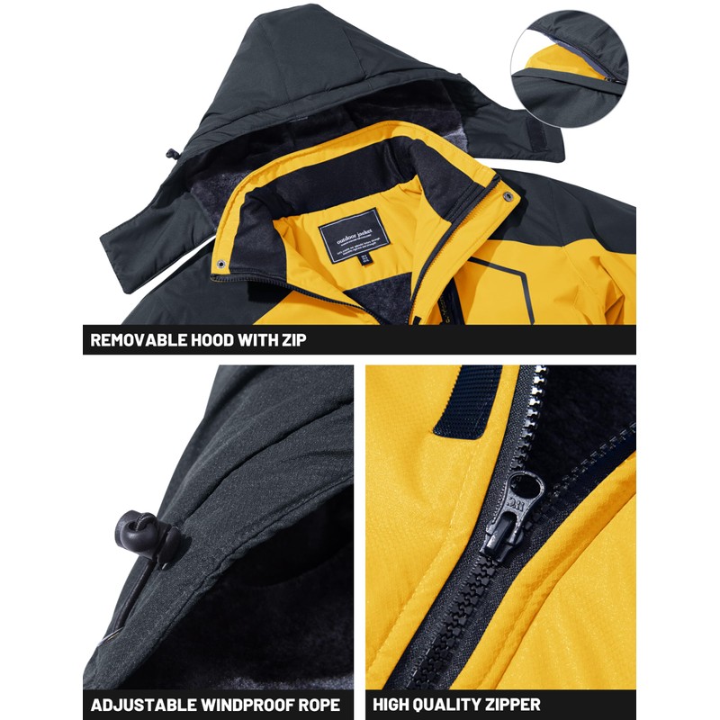 TACVASEN Winter Parka - Men's Snowboard & Skiing Jacket -