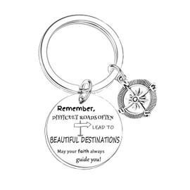 Inspirational Gifts Graduation Gift Confirmation Gifts for Boys Girls Easter Gift Christmas Birthday Gift for Daughter Son motivational keychain