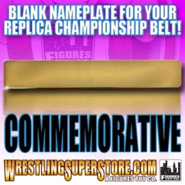 Unbranded Blank Nameplate for WWE Commemorative Size Replica Championship Belts - WWE Intercontinental