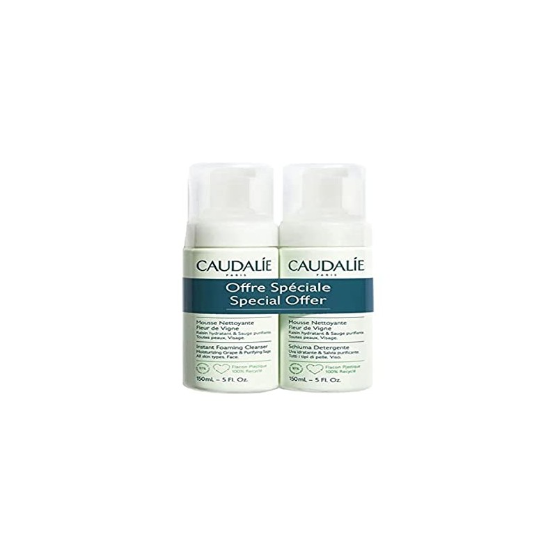 Caudalie Vinoclean Instant Foaming Cleanser Fleur de Vigne 2 x