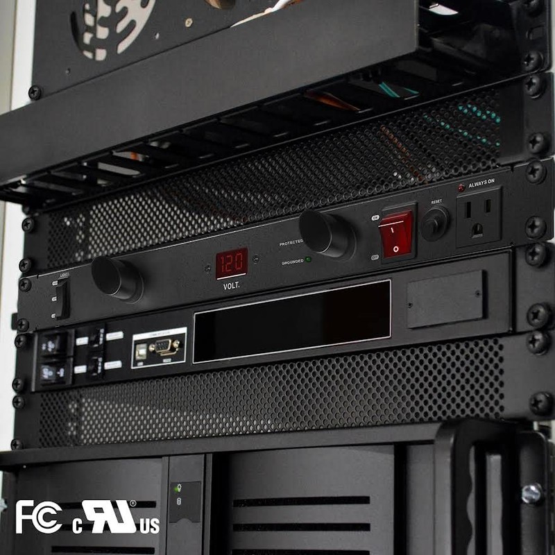 Clear Power 11-Outlet 2160J Rackmount Surge Protector PDU w/LED Lights