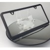 MotorVehicleParts Powder Coated Matte Black Stainless Steel License Plate Frame