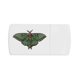 'Luna Moth' Pill Box with Tablet Splitter (PI00032477)