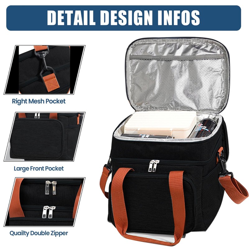 16 litres Insulated Lunch Bag for Men & Women, 2
