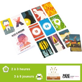 Origames - Alice is Missing en français - Jeu de rôle et d’enquête en Silence - Communication par Message texte - Enquête Narrative immersive - Rôle-Playing - 3 à 5 joueurs - 16 ans et Plus - 15050