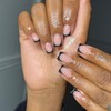 Black French Tip Press on Nails Short Square Nails Press