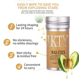 ULELA DIKML Hair Wax Stick Wax Strong Hold Makes Hair Look Neat and Tidy Stick for Hair Slick Stick for Hair Non-greasy Styling Hair Pomade Stick