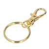 100PCS Gold Lobster Claw Clasp with Key Rings Rustproof Metal