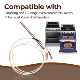 353589-1 Temperature Sensor Probe Compatible with Vulcan Hart Equipment Replaces 00-353589-00001 44-1235 VH353589-1