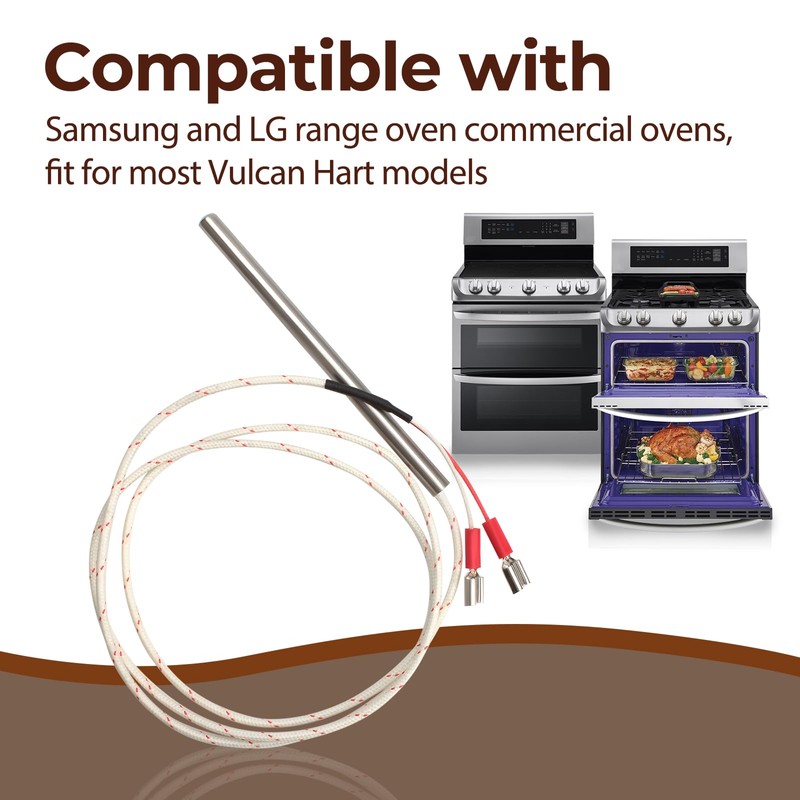 353589-1 Temperature Sensor Probe Compatible with Vulcan Hart Equipment Replaces