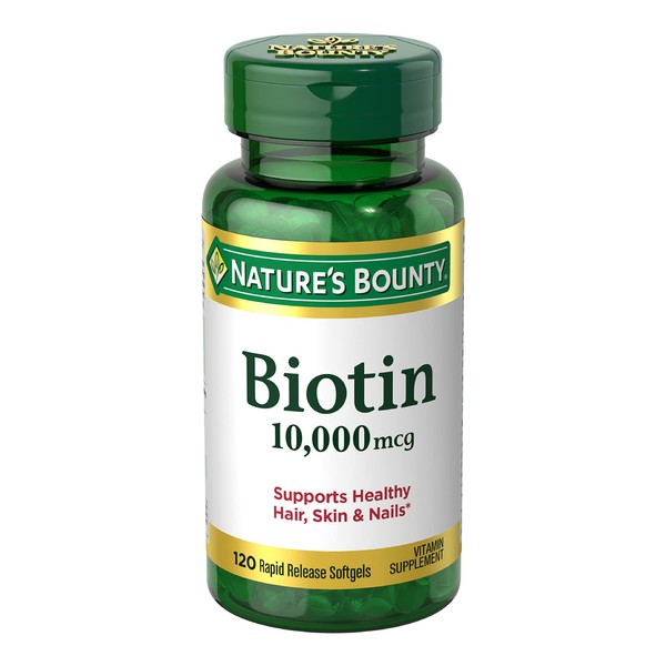 Nature's Bounty Biotin 10000 mcg, Supports Healthy Hair, Skin and