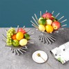 TINMIX Adjustable Fruit Bowl, Worktop Fruit Tray, Stainless Steel, Modern