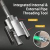 Integrated Internal & External Pipe Threading Tool, Pipe Thread Cutting