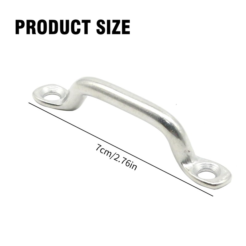 VIKKSAER 10 Pcs Boat Top Pad Eye Deck Loop Tie