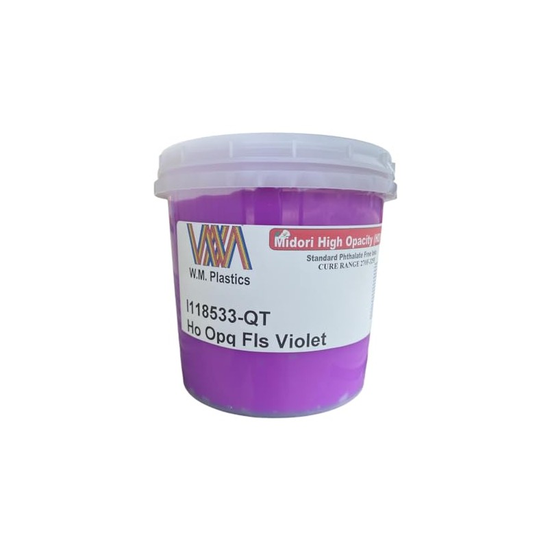 Plastisol Ink for Screen Printing-Quart (Fluorescent Violet)