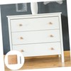 Operitacx 10pcs Square Wooden Pull Handles Simple Design Cabinet Knobs