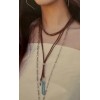 Plunder Design Fashion Trend Jewelry Christi Boho Corded Turquoise Drop
