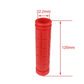 Kasteco 4 Pairs Bicycle Handle Bar Grips Mushroom Grips for BMX/MTB/Road Mountain Bikes, 4 Colors, Black, Blue, Red, Purple