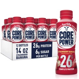 Core Power Core Power Protein Shake, Strawberry Banana, 26g Bottle, 14oz, 12 Pack