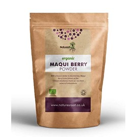Nature’s Root Organic Maqui Berry Powder 30g - Antioxidant Superfruit | Energy & Immunity Booster | Raw Berry Powder | Chilean Wineberry Powder