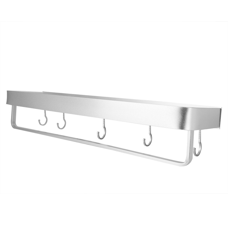 Bathroom Shelf Wall Mount Space Aluminium Shower Single Layer Shelf