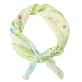 FAIRYGATE Ladies Scarves Girls Sheer Chiffon Square Silk Scarf Women Womens Scarfs Clearance Lightweight Green A2605