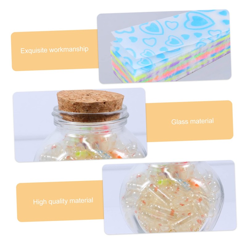 Ciieeo Fluorescent Message Capsule Drift Bottle DIY Paper Notes for