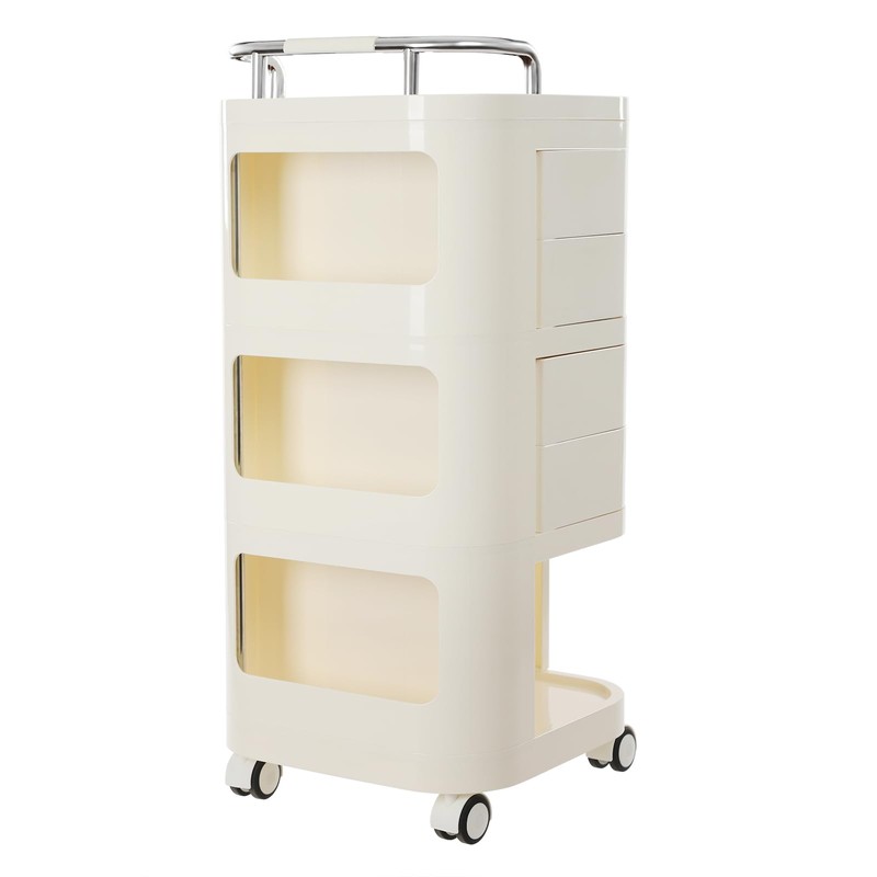 Utility Storage Cart,Storage Cart with Wheels and Slide Out Drawers