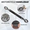 AICARS Motorcycle Handlebars Aluminum Alloy Motorcycle Cross Bar 22mm Adjustable